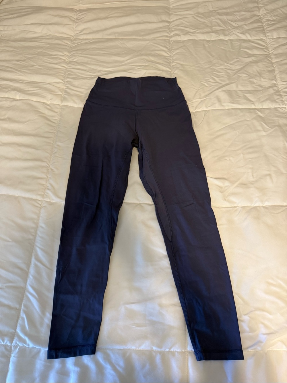 High-Rise Navy Leggings